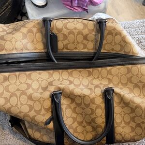 Coach Brown Signature Duffel Bag